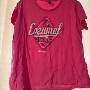 Pink Cozumel Mexico Women's Top